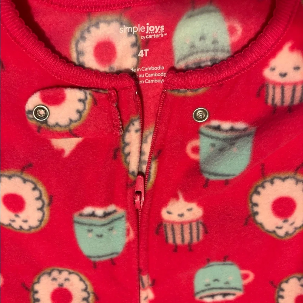 Carter's Fleece Footed Pajamas- like new! - Picture 9 of 11